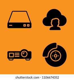 vector, mechanic, part and device icons set. Vector illustration for web and design