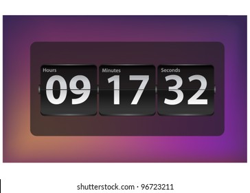 Vector Mechanical Flip Board ( Countdown Timer )