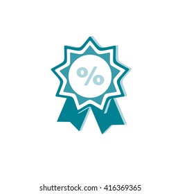 Vector of Medal icon. Colorful / flat design. For the sports / trade / stickers. Illustration.
