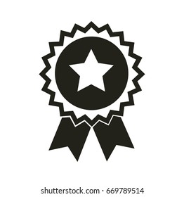 Vector medal icon. Flat style.