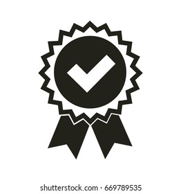 Vector medal icon. Flat style.