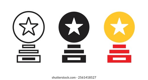 Vector Medal Icon Set. Winner Symbols. Medal Icon Symbols