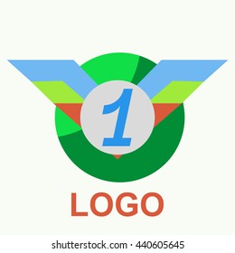 Vector of medal logo symbol or icon