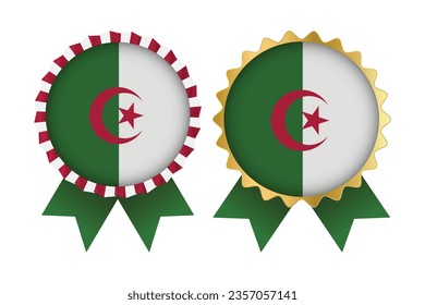 Vector Medal Set Designs of Algeria Template