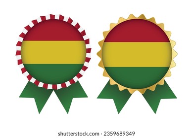 Vector Medal Set Designs of Bolivia Template