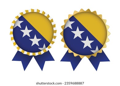 Vector Medal Set Designs of Bosnia Template