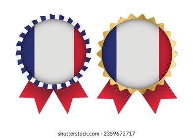 Vector Medal Set Designs of France Template