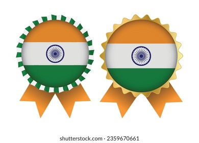 Vector Medal Set Designs of India Template