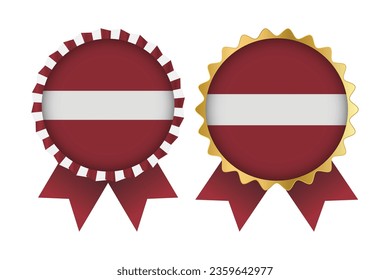 Vector Medal Set Designs of Latvia Template