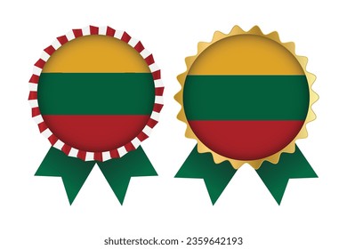 Vector Medal Set Designs of Lithuania Template