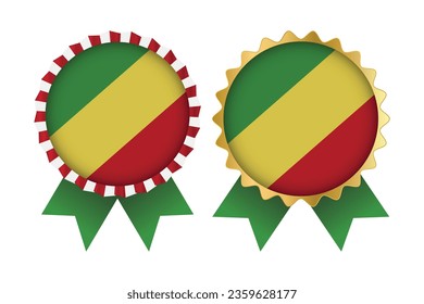 Vector Medal Set Designs of Republic of Congo Template