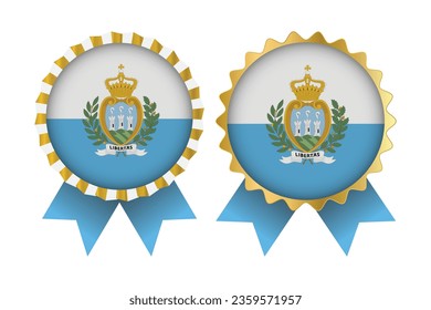 Vector Medal Set Designs of San Marino Template