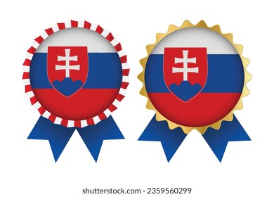 Vector Medal Set Designs of Slovakia Template