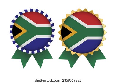 Vector Medal Set Designs of South Africa Template