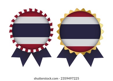 Vector Medal Set Designs of Thailand Template