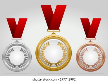 vector medal set - Separate layers for easy editing