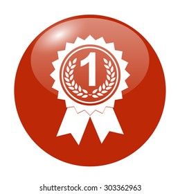 Vector medallion icon. Flat design style eps 10