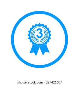 Vector medallion icon. Flat design style eps 10
