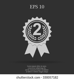 Vector medallion icon. Flat design style eps 10
