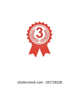 Vector medallion icon. Flat design style eps 10