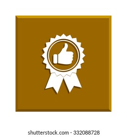 Vector medallion icon. Flat design style eps 10