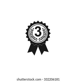Vector medallion icon. Flat design style eps 10