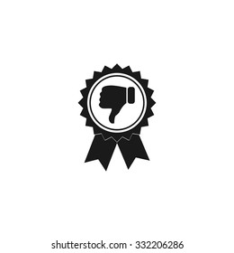 Vector medallion icon. Flat design style eps 10