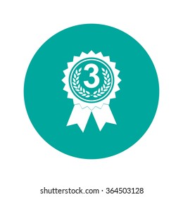 Vector medallion icon. Flat design style eps 10