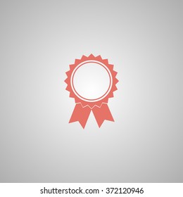 Vector medallion icon. Flat design style eps 10