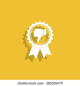 Vector medallion icon. Flat design style eps 10