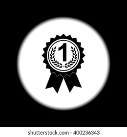 Vector medallion icon. Flat design style eps 10
