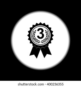 Vector medallion icon. Flat design style eps 10