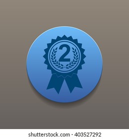 Vector medallion icon. Flat design style eps 10
