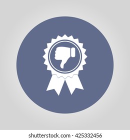 Vector medallion icon. Flat design style eps 10
