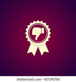 Vector medallion icon. Flat design style eps 10