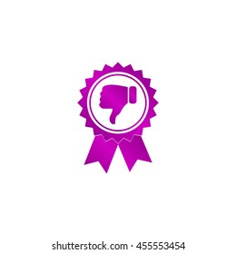Vector medallion icon. Flat design style eps 10