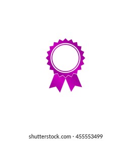 Vector medallion icon. Flat design style eps 10