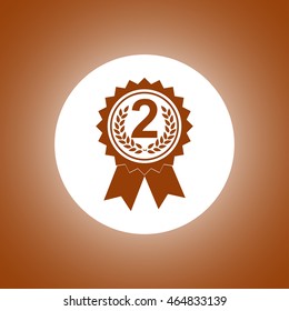 Vector medallion icon. Flat design style eps 10