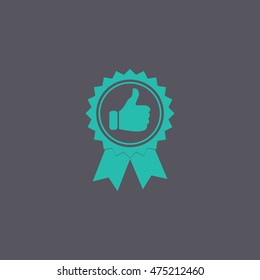 Vector medallion icon. Flat design style eps 10