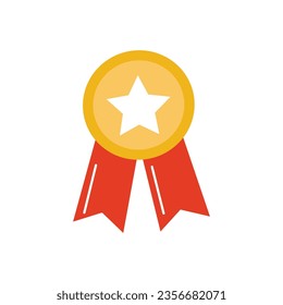 Vector medals are awarded to the winners of the sporting events.