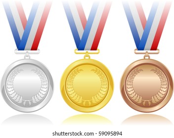 Vector Medals Set