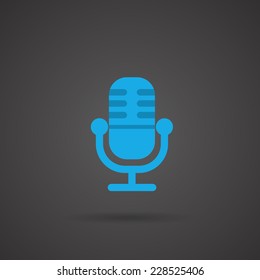 Vector Media Icon - Radio microphone