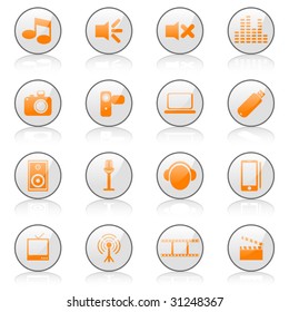 Vector media icons