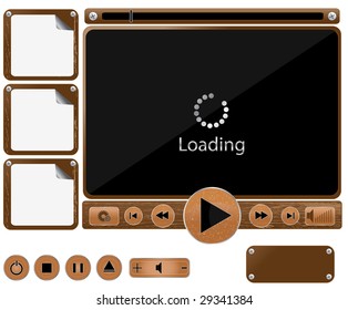 Vector media interface template