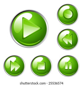 vector media player buttons