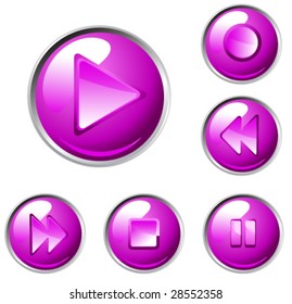 vector media player buttons