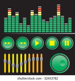 vector media player buttons
