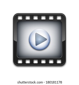 Vector media player icon