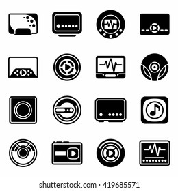 Vector Media player icon set