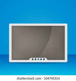 vector media player screen illustration